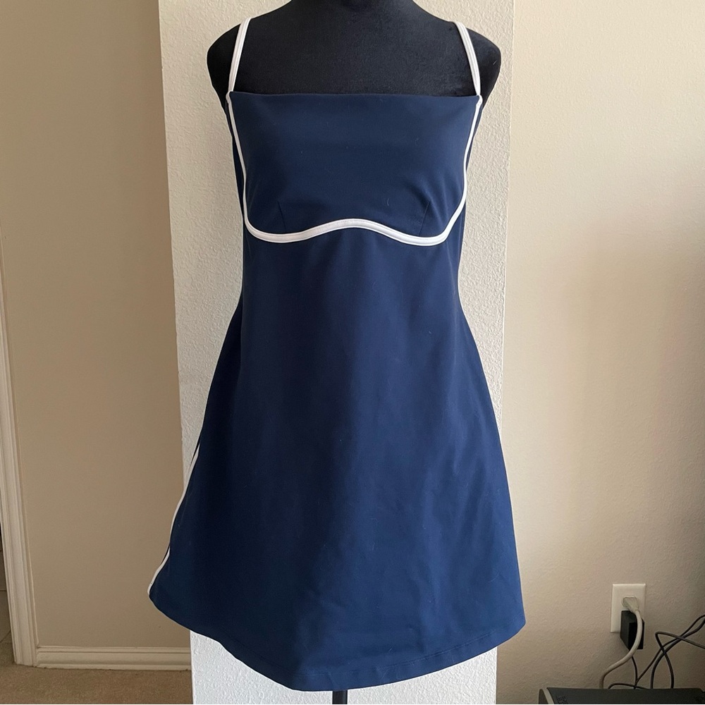 ALO Yoga Airbrush Navy Blue Dress - Picture 3 of 7